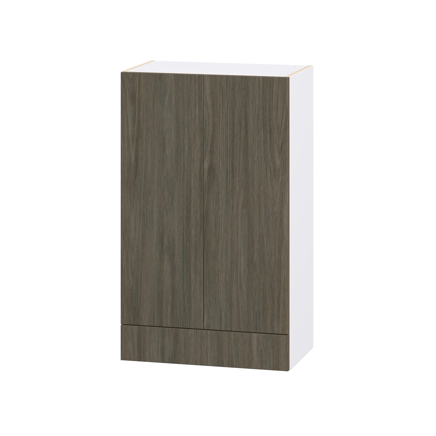 Hugo&Borg Savane 24-in W x 40-in H x 14.75-in D Brunt Walnut Wall Fully Assembled Cabinet Flat Panel Slab