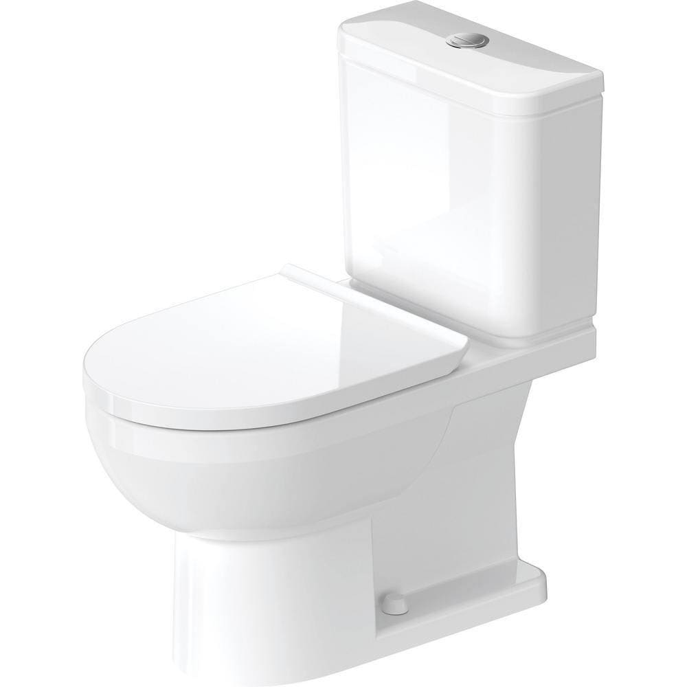 Duravit No.1 Two-Piece 0.92/1.32 Dual Flush Elongated Toilet in White (Seat Included)