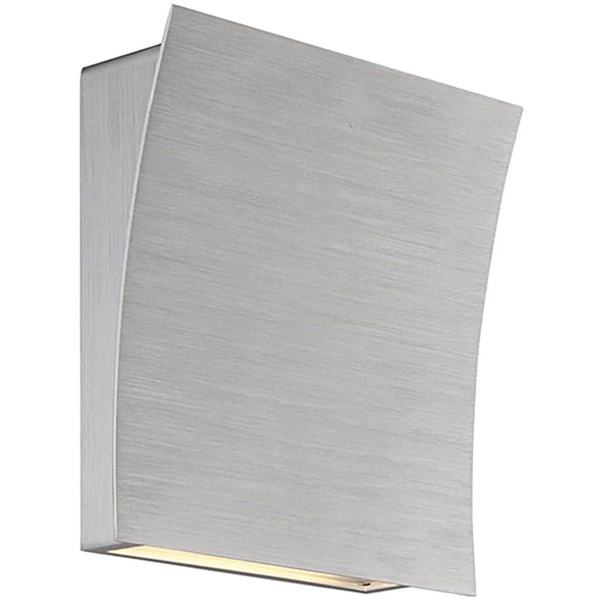 Modern Forms WS-27610-AL Slide Wall Sconce Wall Light in 3000K Brushed Aluminum