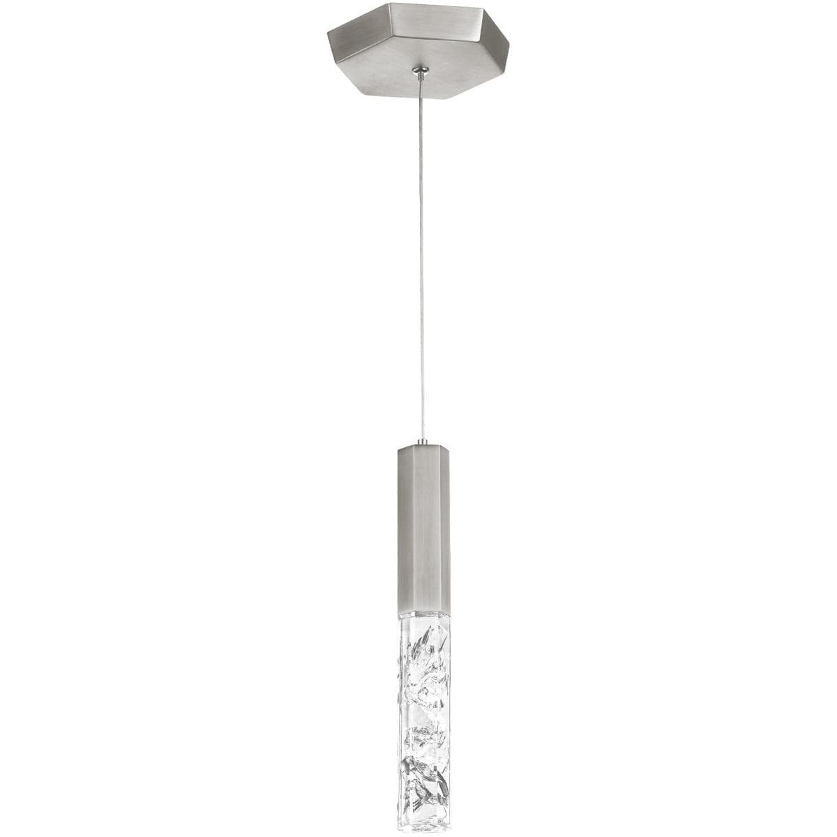 Modern Forms PD-48110-BN Basalt LED 15 inch Brushed Nickel Mini Pendant Ceiling Light
