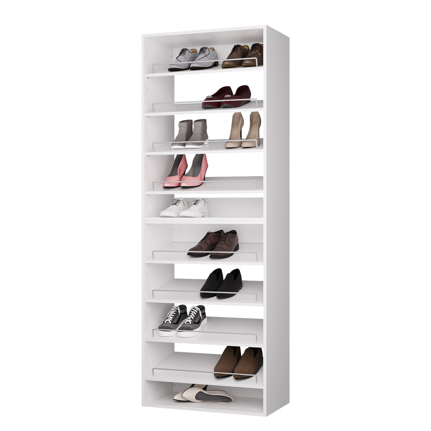 LOVMOR 31.5 in White Modular Closet System Unit-Customizable Wall Mounted Walk-In Closets for Bedroom or Walk-in Closet
