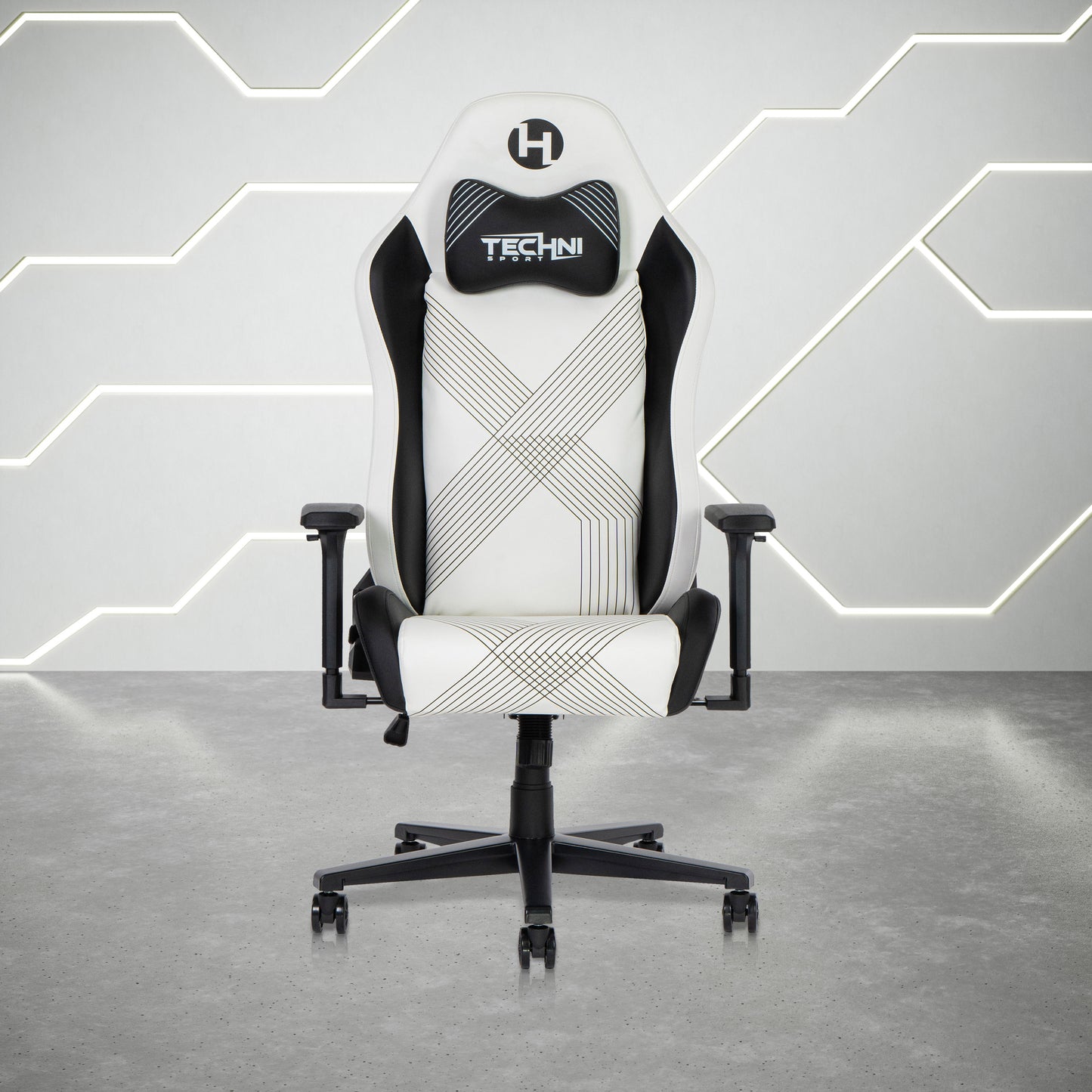 LOVMOR TecComfort Edge White Gaming Chair