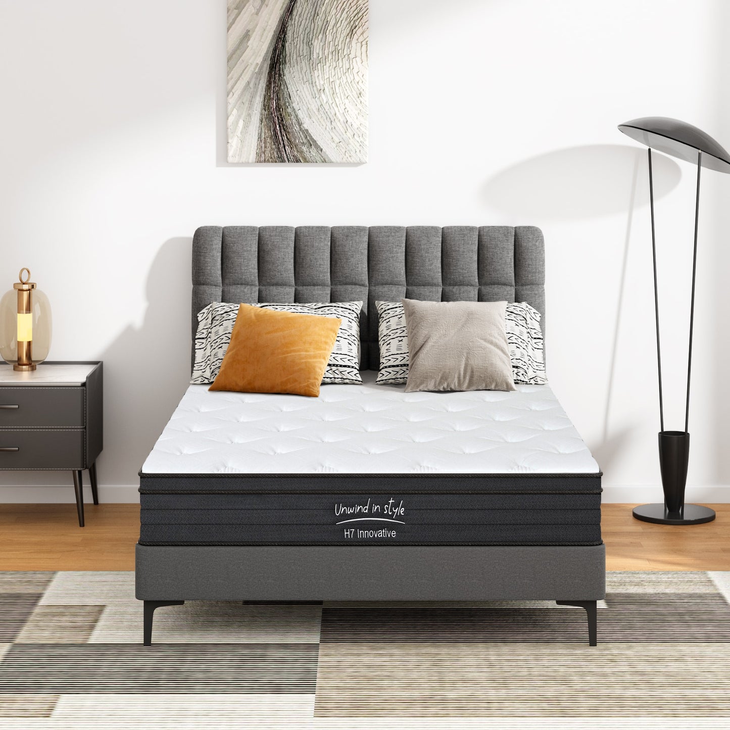 Circle 55 Haven 11-in Medium Full Hybrid Memory Foam/Coil Blend Mattress in a Box