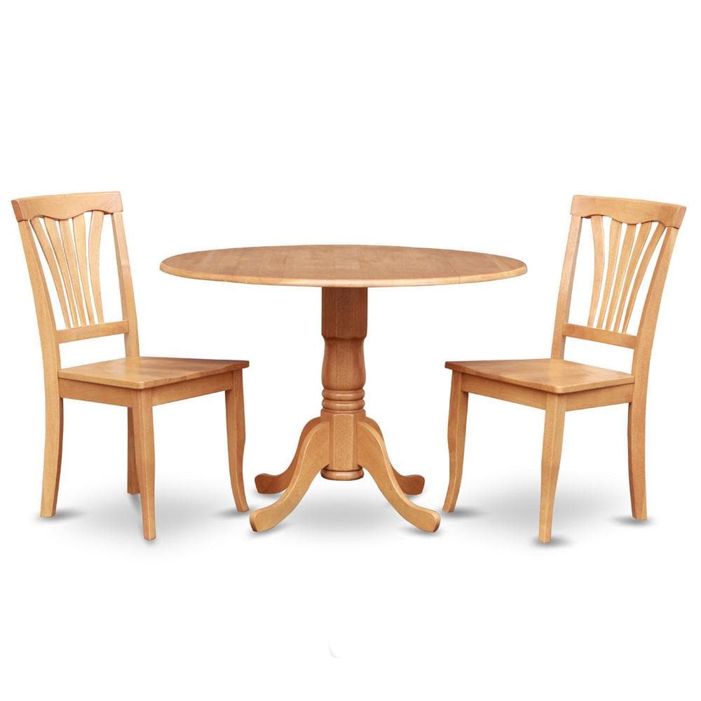 East West Furniture 3 Pc Kitchen nook Dining set Kitchen Table and 2 Dining Chairs