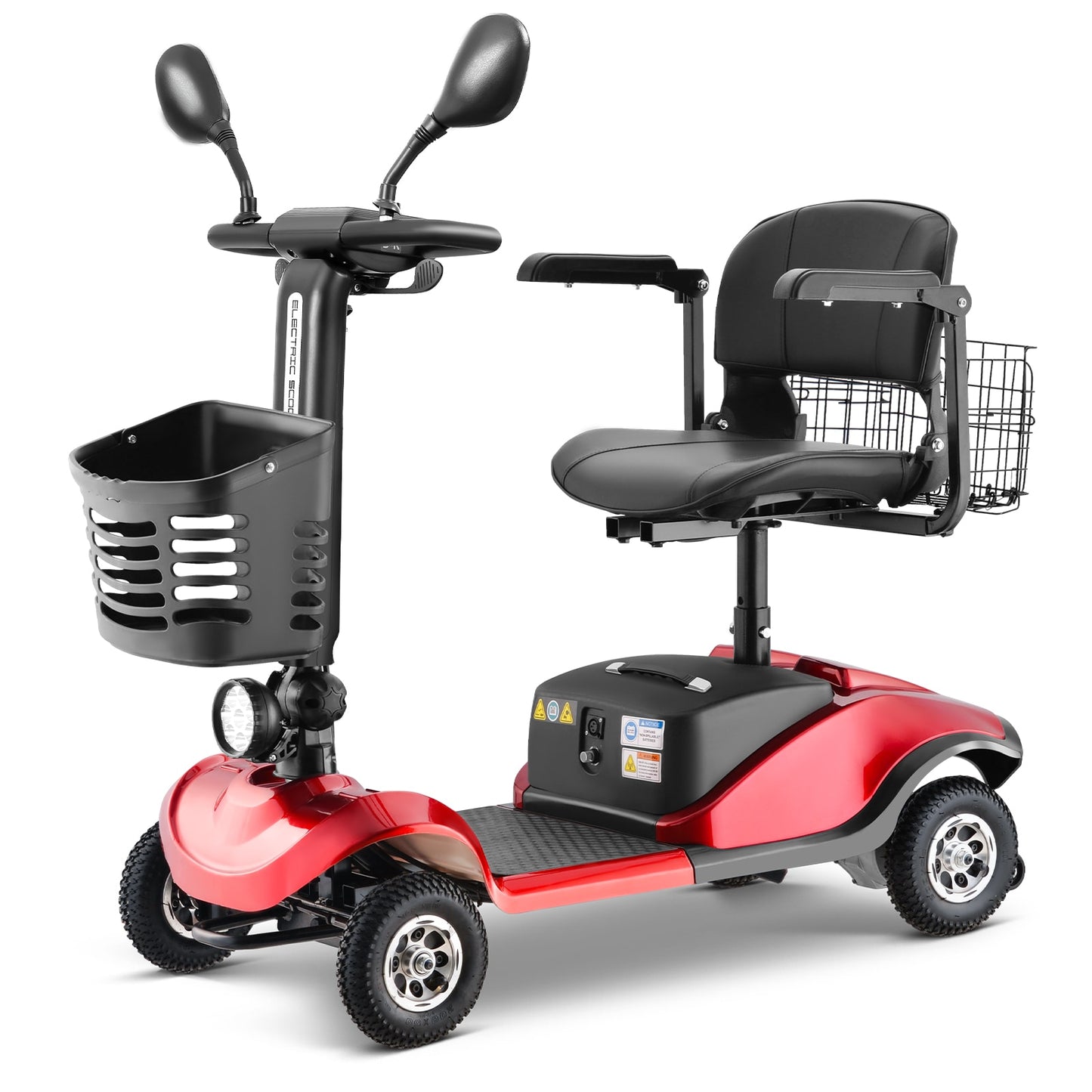 Tatayosi Folding Mobility Scooter for Adult - Powered Mobility Scooter All Terrain Motorized Scooter Collapsible with 350W Motor; 12V20AH Dual Lead-Acid Batteries; Ideal for Elderly; Seniors; and Adults