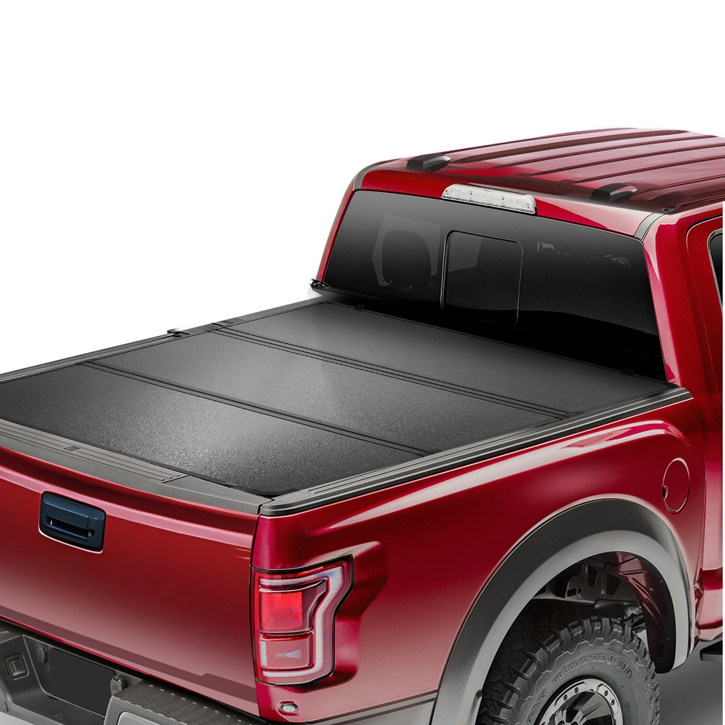 VEVOR Tri-Fold Truck Bed Tonneau Cover Compatible with 2019-2024 Chevy Silverado GMC Sierra 1500 (NOT FIT 19-24 Classic) 5ft8in Bed Fit 5.8ft x 5.3ft (70in x 63.3in) Inside Bed 400 lbs Capacity Black