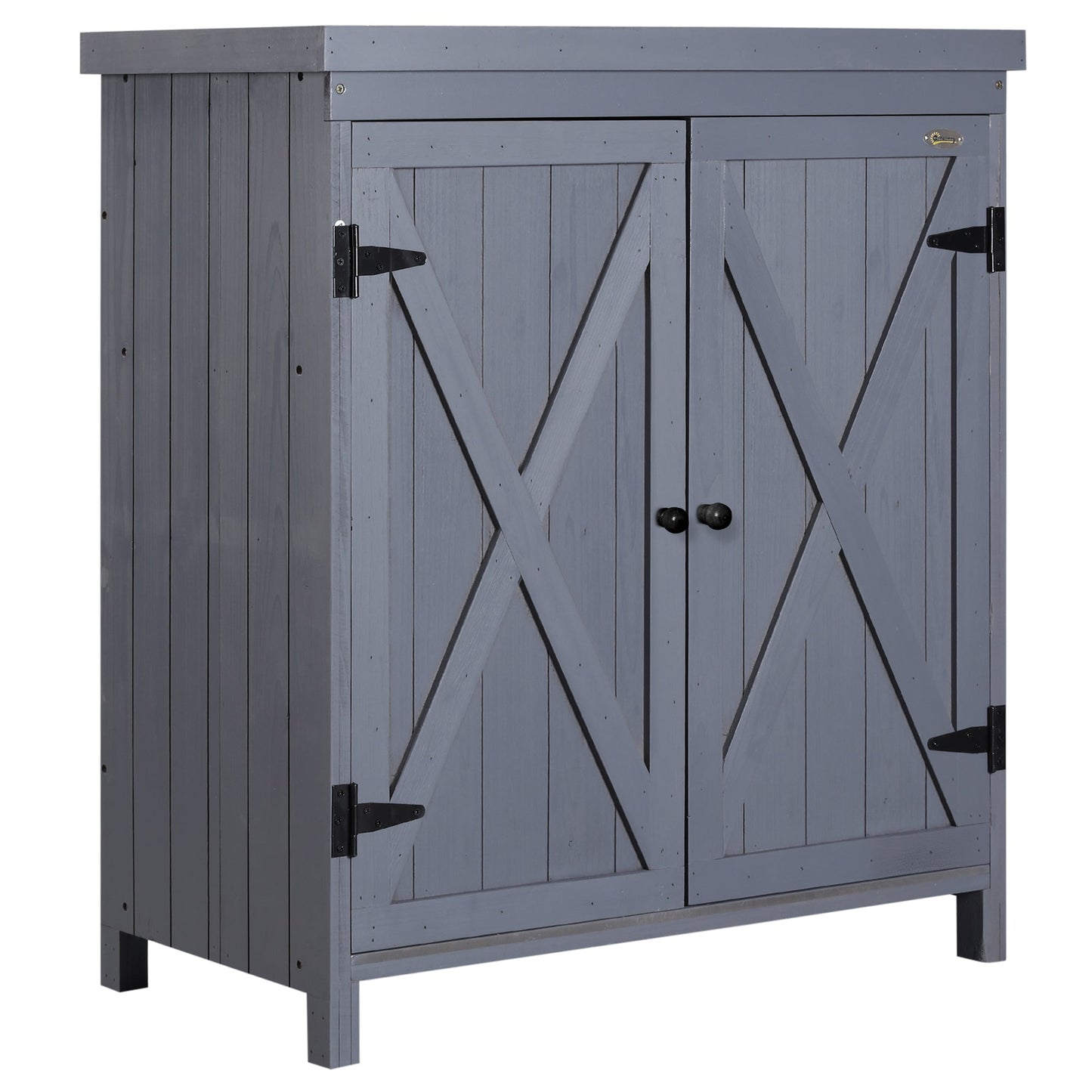 Iseryn 2.4-ft x 1.3-ft Flat Style Wood Outdoor Storage Shed 1 Doors