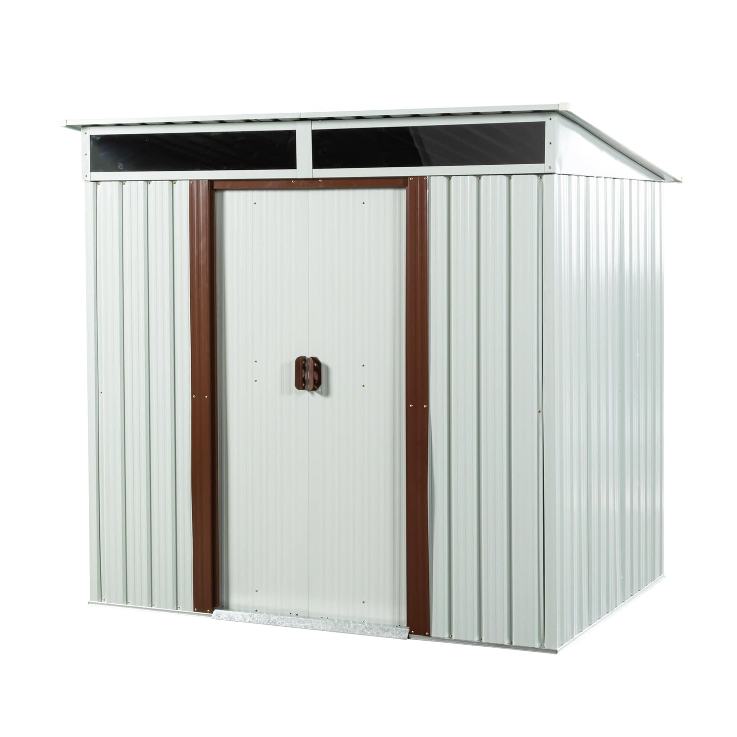 Iseryn 4.95-ft x 6.39-ft Shed Galvanized iron Metal Storage Shed