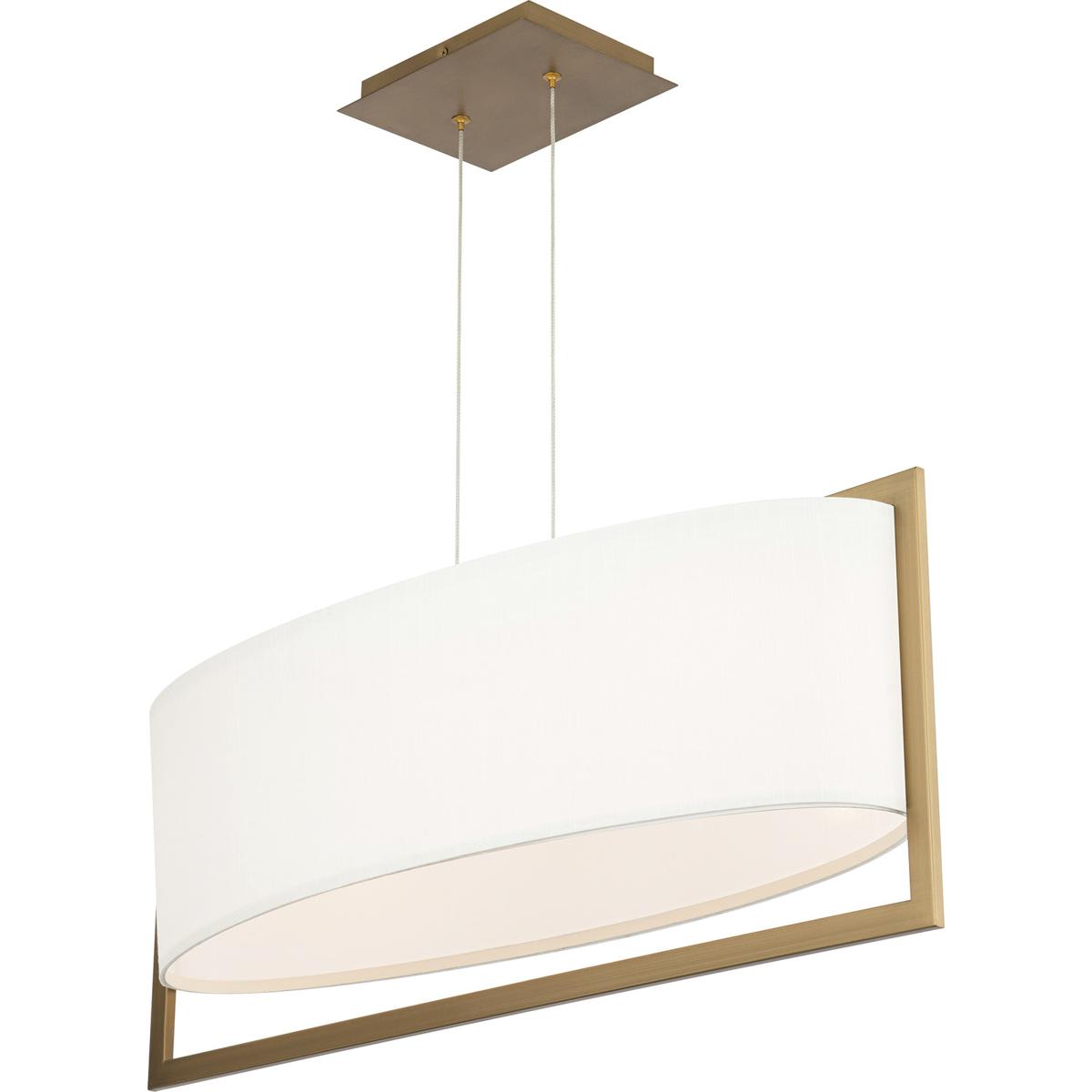 WAC Lighting PD-33331-AB Park Avenue Linear Pendant Ceiling Light in Aged Brass dweLED