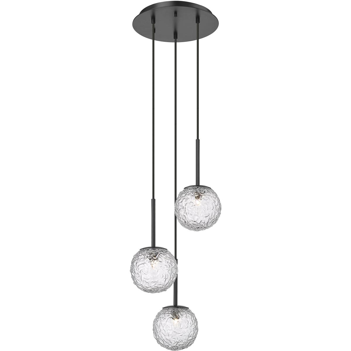 Innovations Lighting 320-3P-BK-G320-6CL-BK Barrington Mini Pendant Matte Black