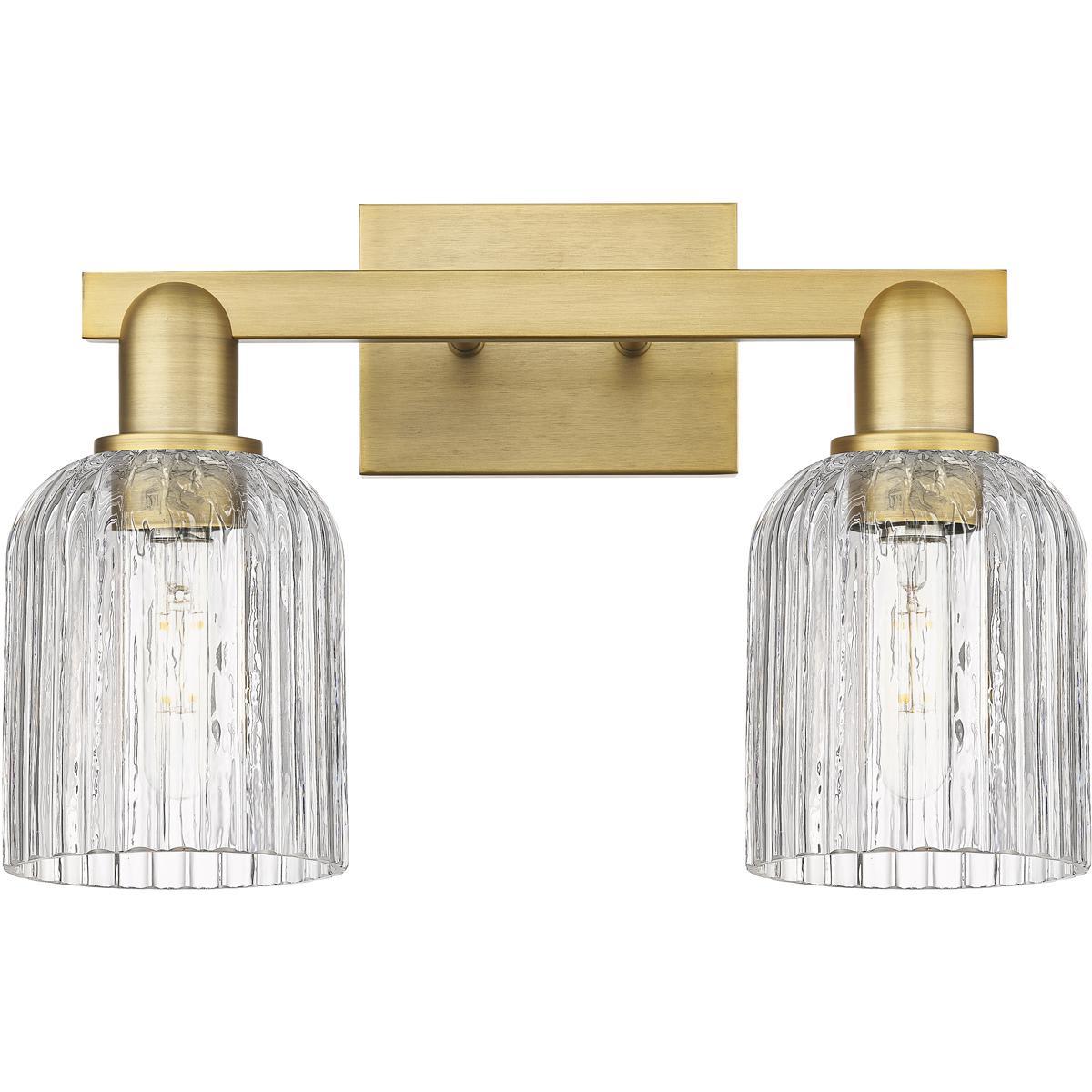 Innovations Lighting 716-2W-BB-G559-5CL Bridal Veil Bathroom Vanity Light Brushed Brass