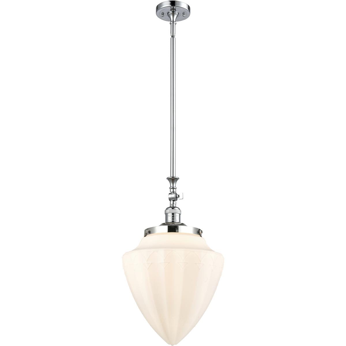 Innovations Lighting 206-PC-G661-12 Franklin Restoration Bullet Mini Pendant Polished Chrome