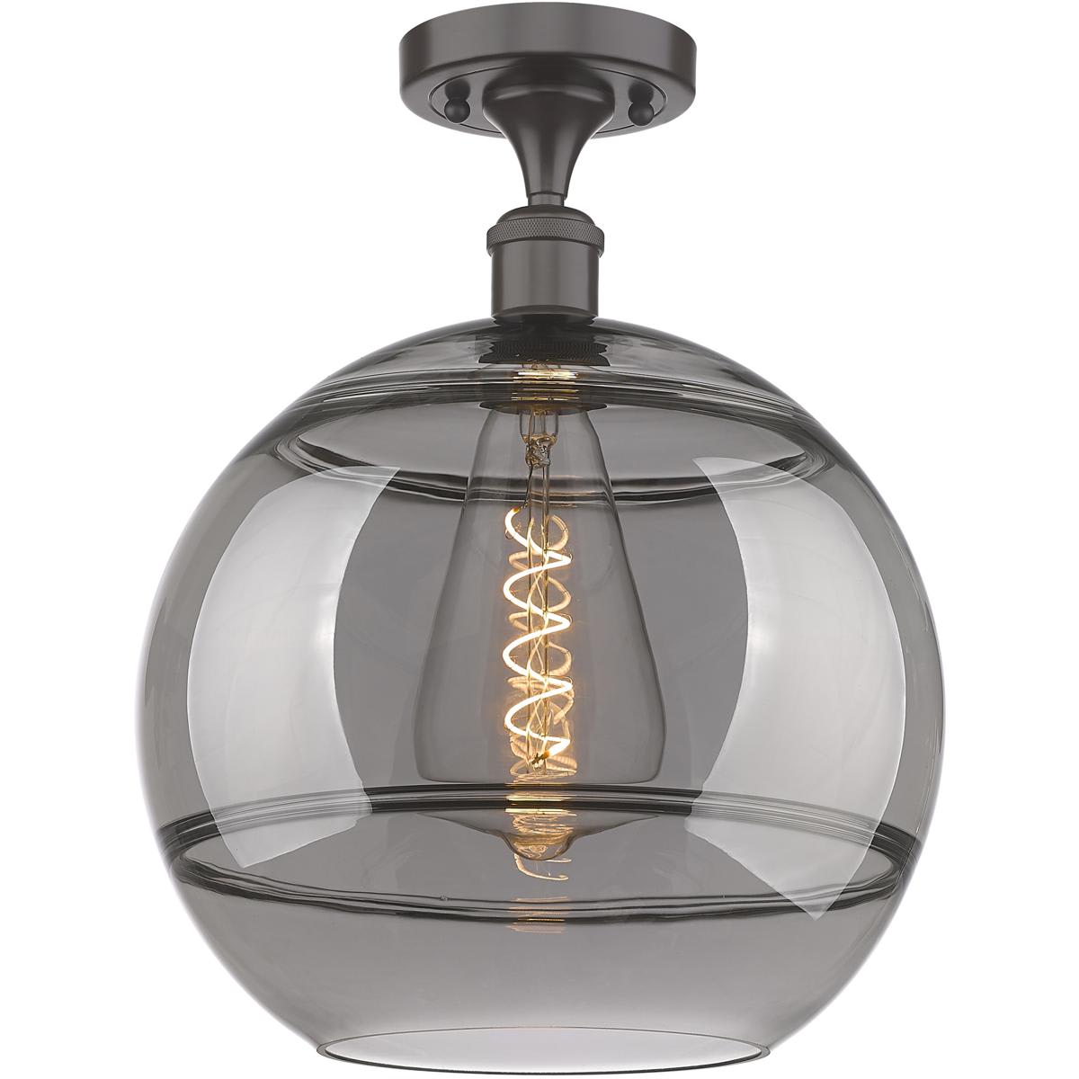 Innovations Lighting 516-1C-OB-G556-12SM Ballston Rochester Semi-Flush Mount Oil Rubbed Bronze