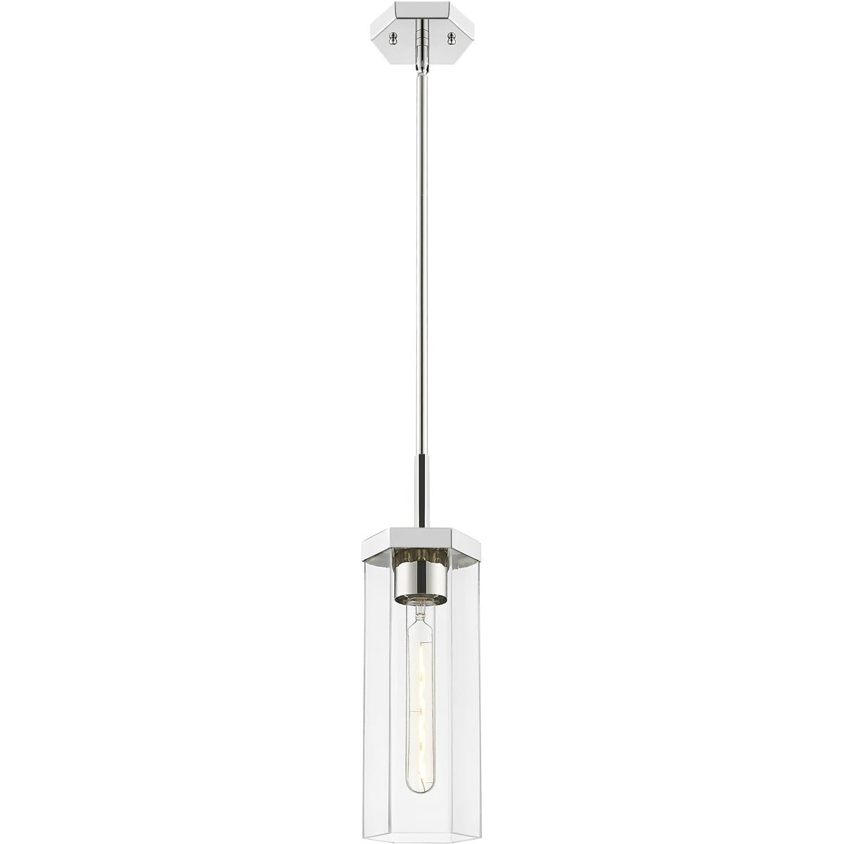 Innovations Lighting 463-1S-PN-G463-12CL Downtown Urban Blakeley Pendant Polished Nickel