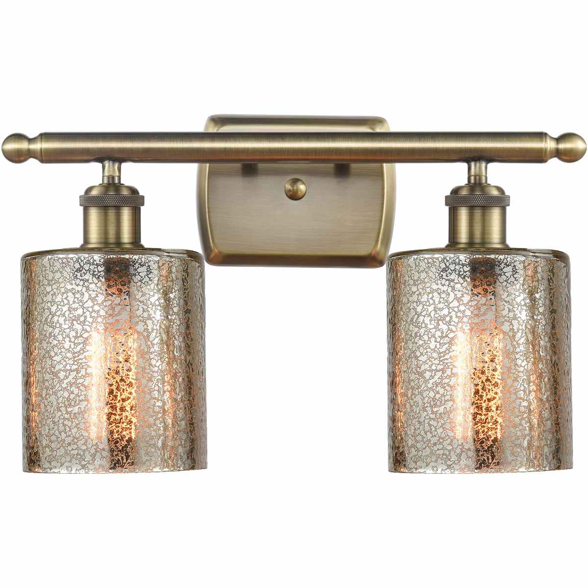 Innovations Lighting 516-2W-AB-G116-LED Ballston Cobbleskill Bathroom Vanity Light Antique Brass