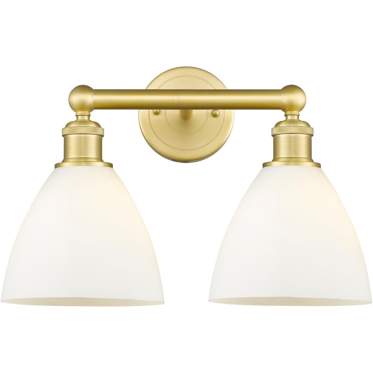 Innovations Lighting 616-2W-SG-GBD-751 Bristol Glass Bathroom Vanity Light Satin Gold