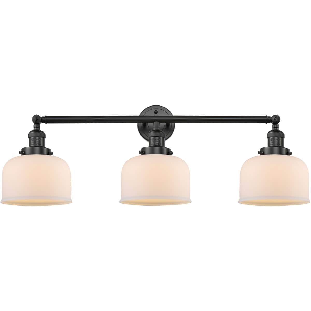 Innovations Lighting 205-BK-G71 Franklin Restoration Large Bell Bathroom Vanity Light Matte Black
