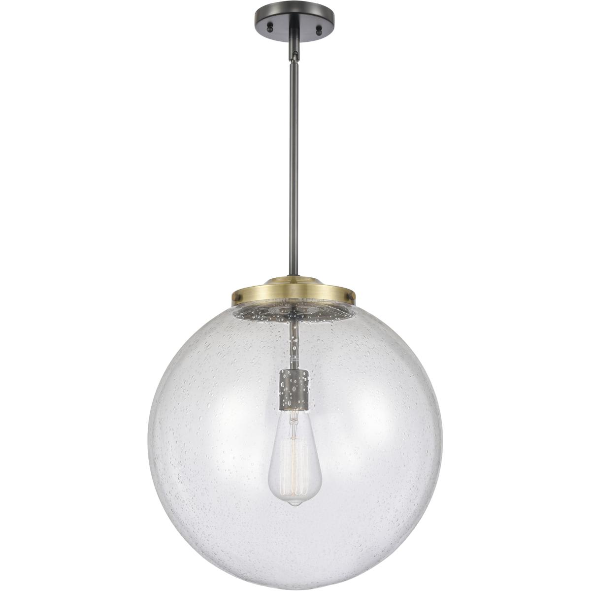 Innovations Lighting 221-1S-BAB-G204-16 Franklin Restoration Beacon Pendant Black Antique Brass