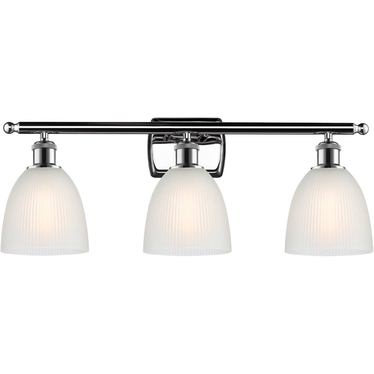 Innovations Lighting 516-3W-PC-G381-LED Ballston Castile Bathroom Vanity Light Polished Chrome