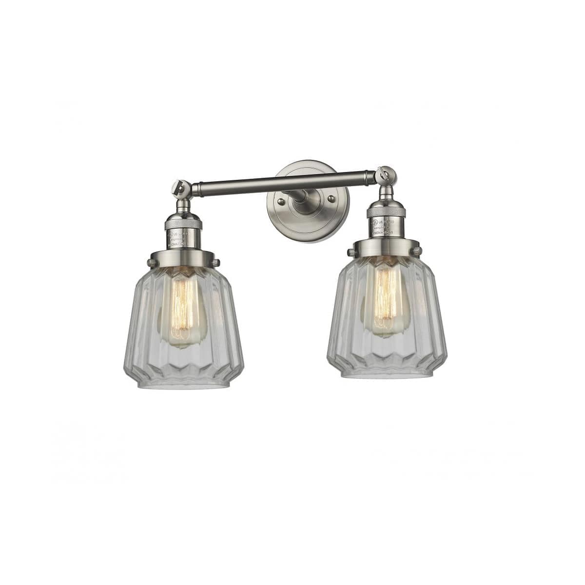 Innovations Lighting 208-SN-G142-LED Franklin Restoration Chatham Bathroom Vanity Light