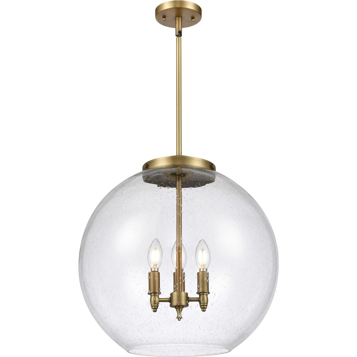 Innovations Lighting 221-3S-BB-G124-18 Ballston Athens Pendant Brushed Brass