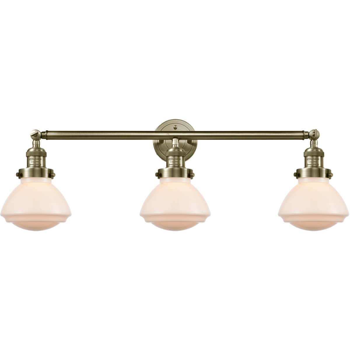 Innovations Lighting 205-AB-G321 Franklin Restoration Olean Bathroom Vanity Light Antique Brass