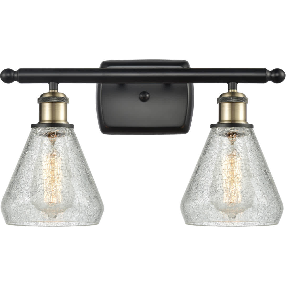 Innovations Lighting 516-2W-BAB-G275 Ballston Conesus Bathroom Vanity Light Black Antique Brass