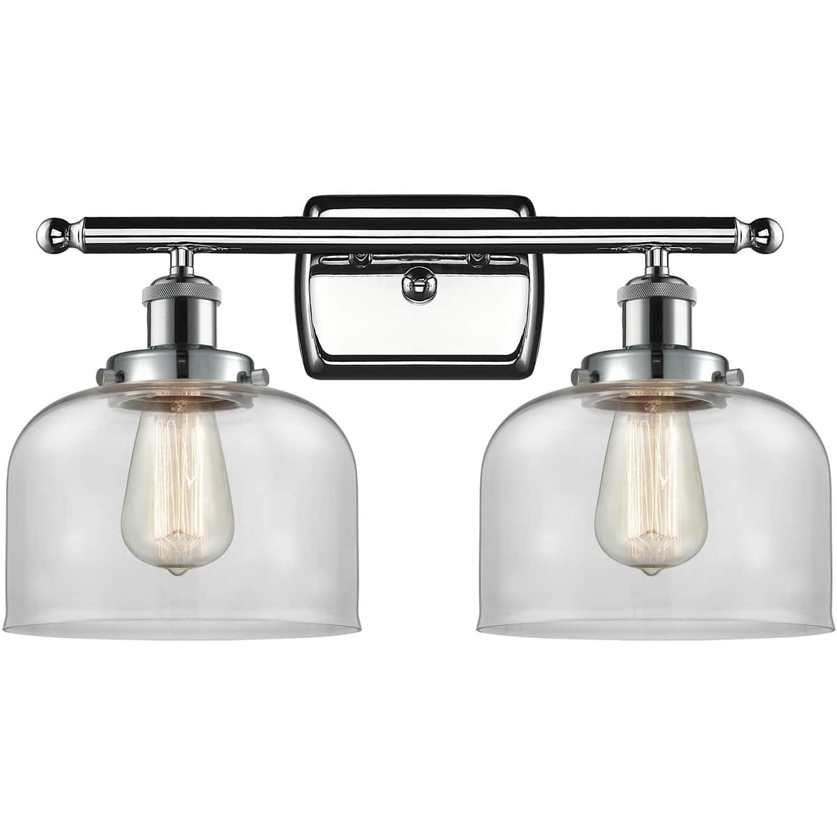 Innovations Lighting 916-2W-PC-G72-LED Ballston Large Bell Bathroom Vanity Light Polished Chrome