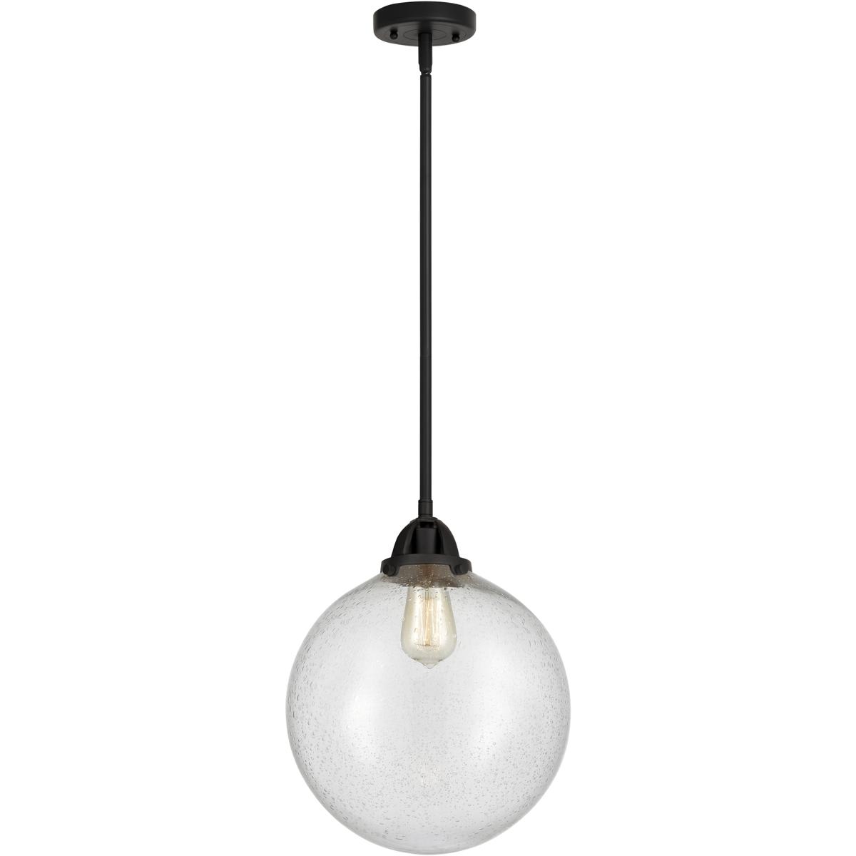 Innovations Lighting 288-1S-BK-G204-12 Nouveau 2 Beacon Mini Pendant Matte Black