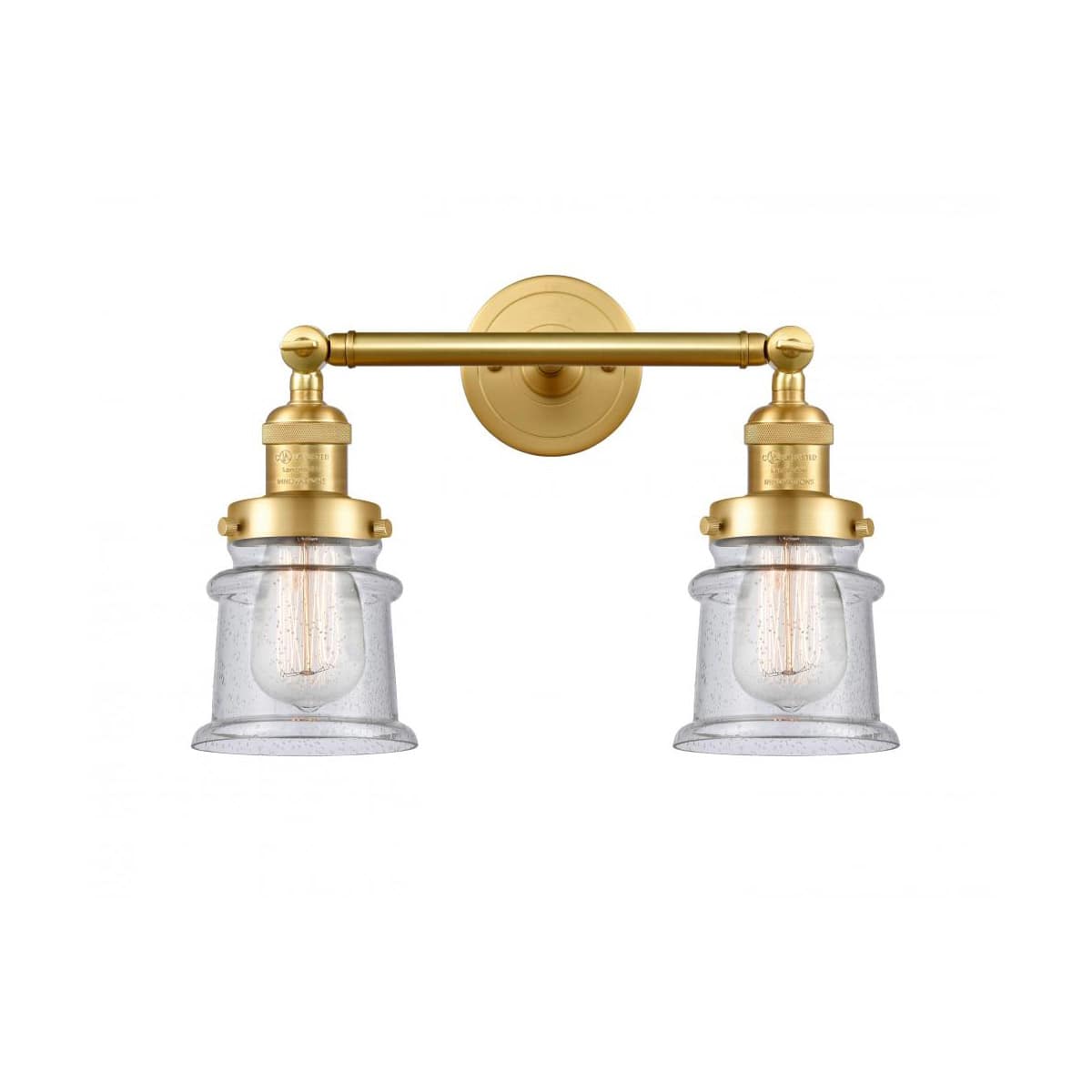 Innovations Lighting 208-SG-G184S-LED Franklin Restoration Small Canton Bathroom Vanity Light