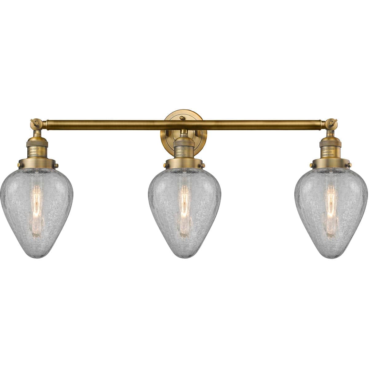 Innovations Lighting 205-BB-G165 Franklin Restoration Geneseo Bathroom Vanity Light Brushed Brass
