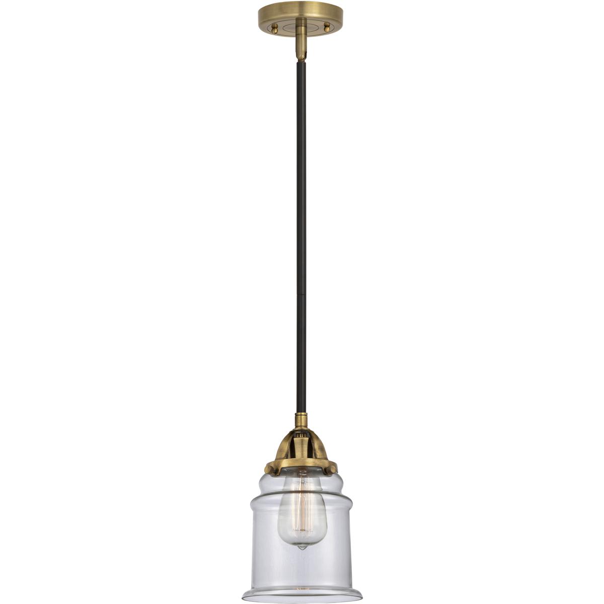 Innovations Lighting 288-1S-BAB-G182 Nouveau 2 Canton Mini Pendant Black Antique Brass