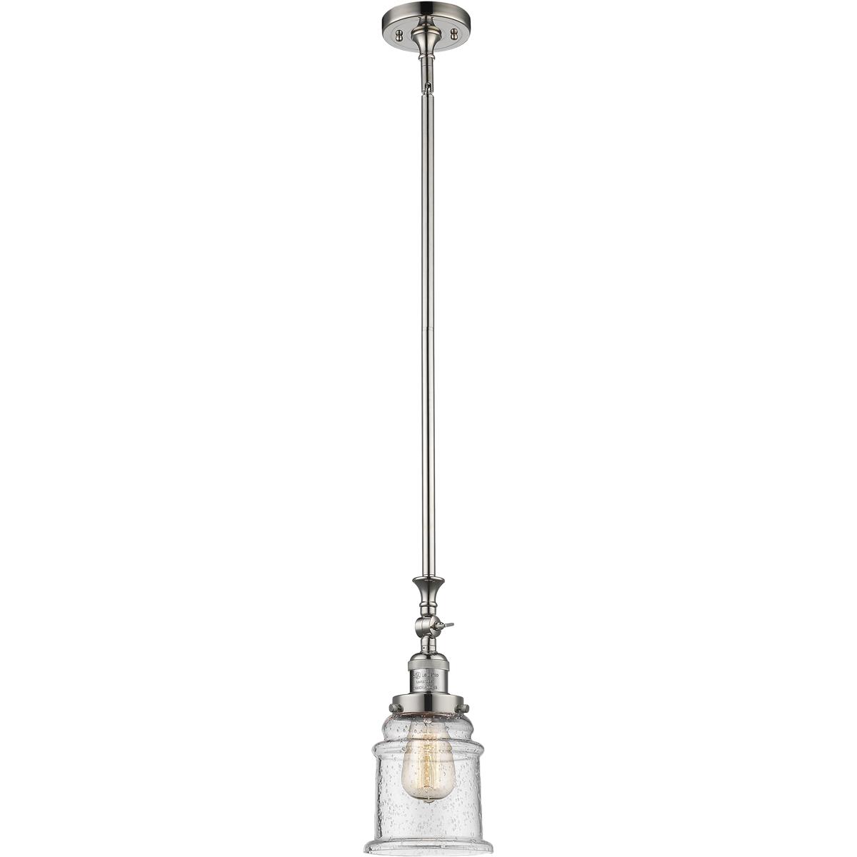 Innovations Lighting 206-PN-G184 Franklin Restoration Canton Mini Pendant Polished Nickel