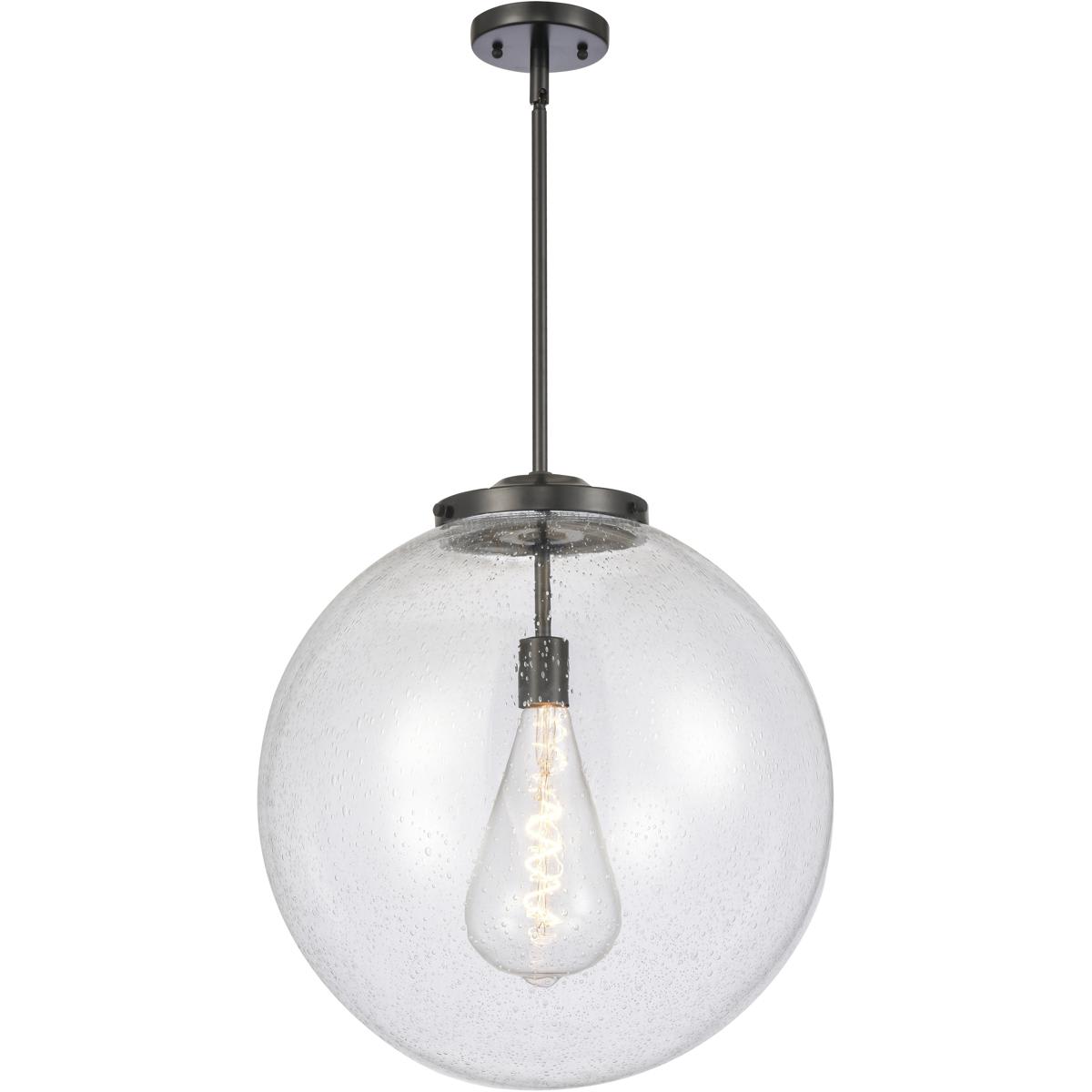 Innovations Lighting 221-1S-BK-G204-18 Franklin Restoration Beacon Pendant Matte Black
