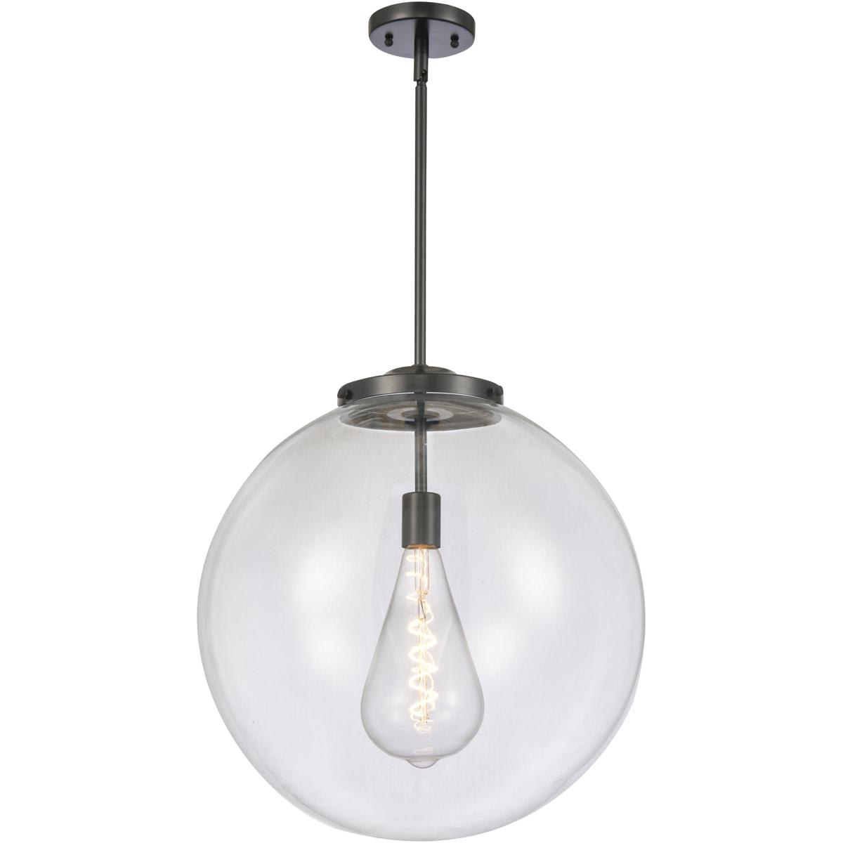 Innovations Lighting 221-1S-BK-G202-18 Franklin Restoration Beacon Pendant Matte Black