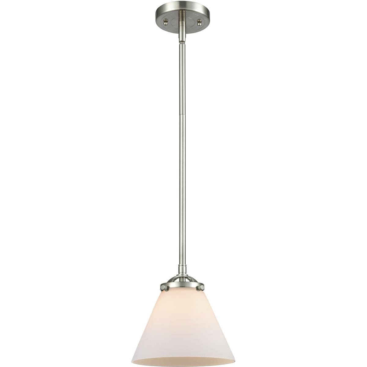 Innovations Lighting 284-1S-SN-G41-LED Nouveau Cone Mini Pendant Brushed Satin Nickel