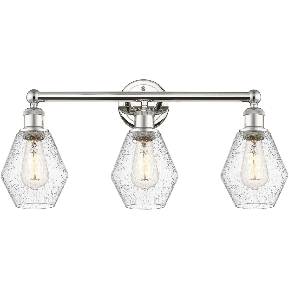 Innovations Lighting 616-3W-PN-G654-6 Cindyrella Bathroom Vanity Light Polished Nickel