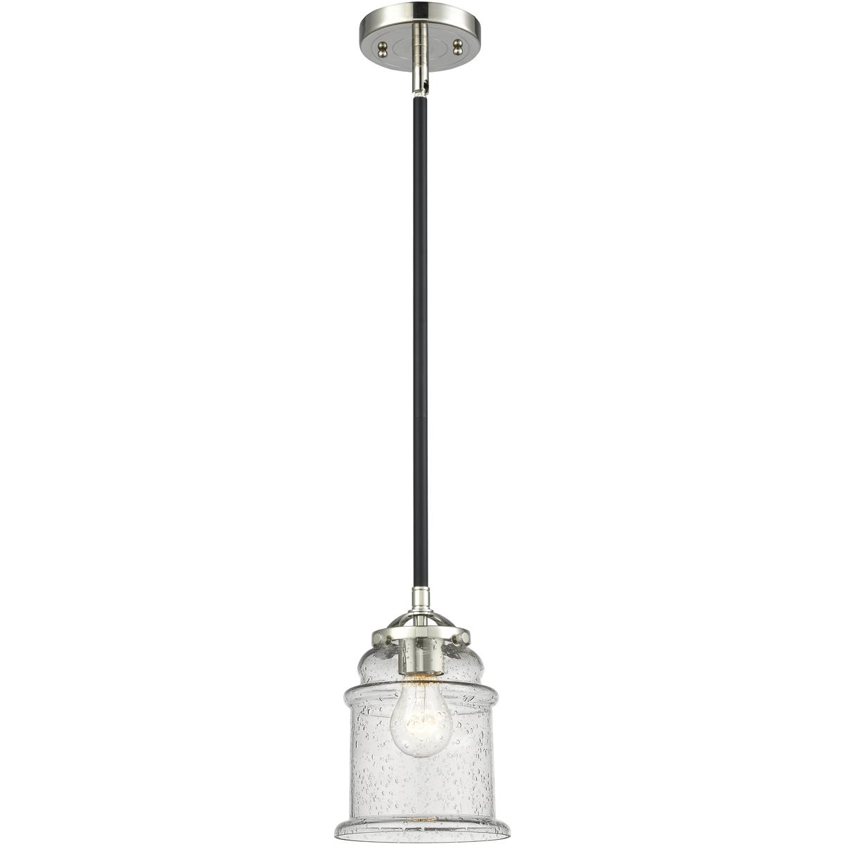 Innovations Lighting 284-1S-BPN-G184 Nouveau Canton Mini Pendant Black Polished Nickel