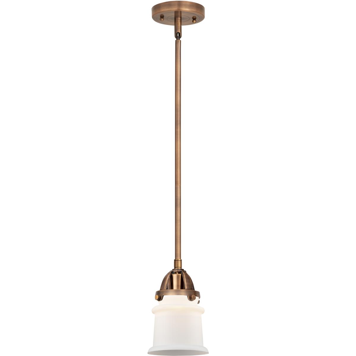 Innovations Lighting 288-1S-AC-G181S Nouveau 2 Canton Mini Pendant Antique Copper