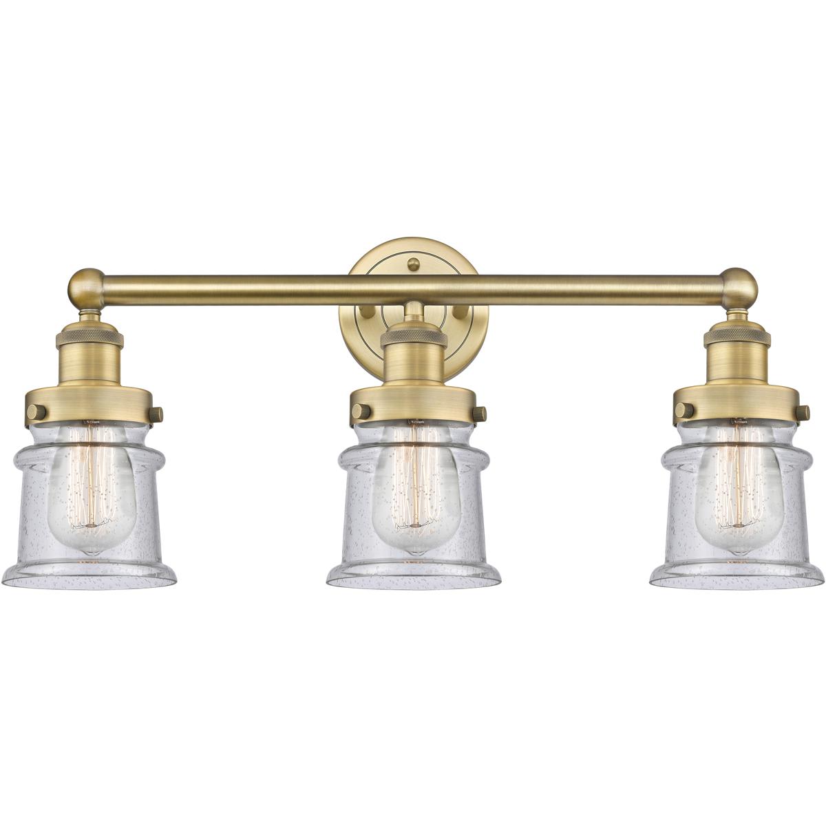 Innovations Lighting 616-3W-BB-G184S Canton Bathroom Vanity Light Brushed Brass