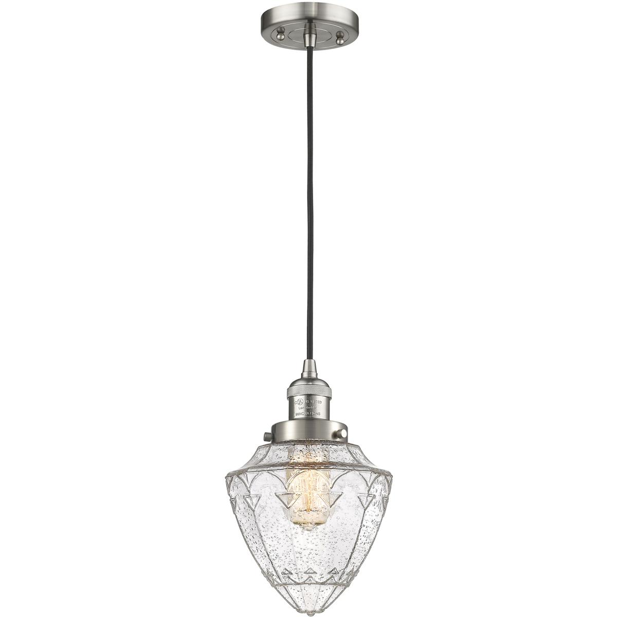 Innovations Lighting 201C-SN-G664-7-LED Franklin Restoration Bullet Mini Pendant