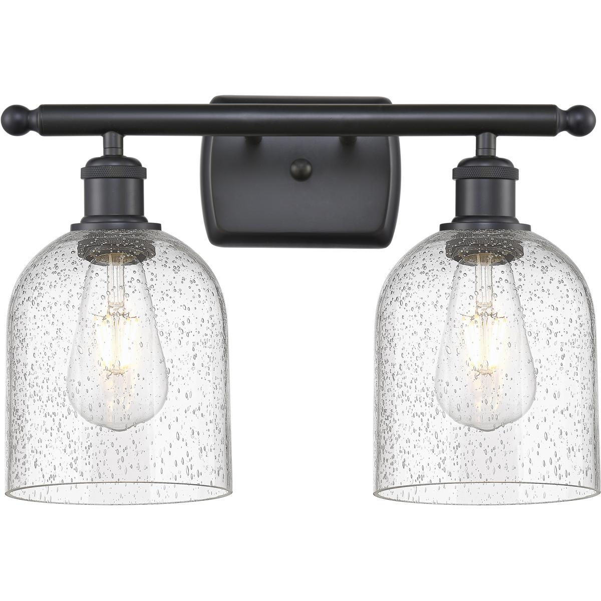 Innovations Lighting 516-2W-BK-G558-6SDY Ballston Bella Bathroom Vanity Light Matte Black