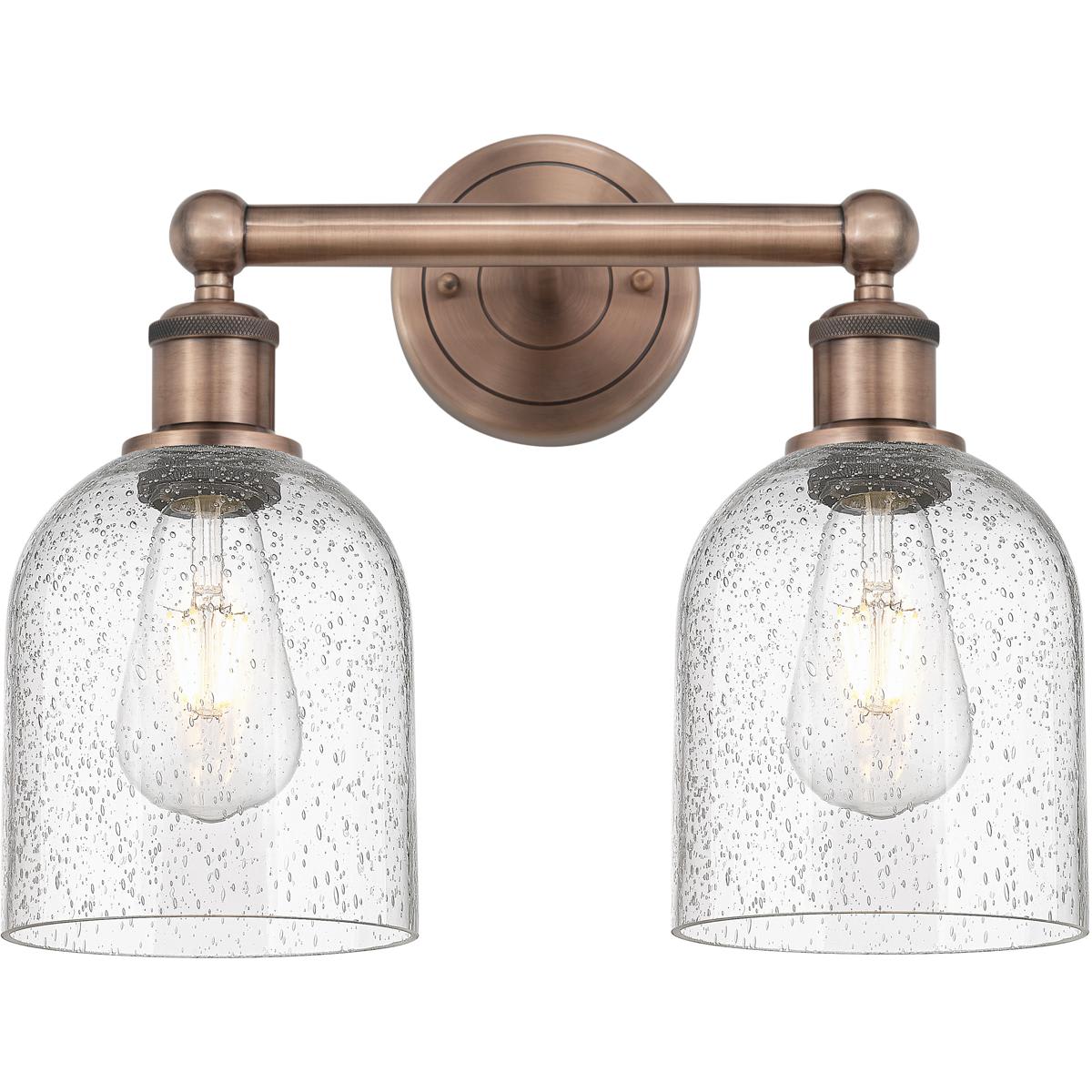 Innovations Lighting 616-2W-AC-G558-6SDY Edison Bella Bathroom Vanity Light Antique Copper