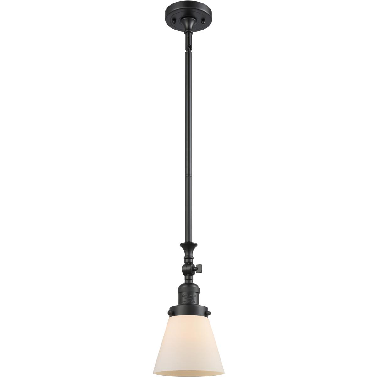 Innovations Lighting 206-BK-G61 Franklin Restoration Cone Mini Pendant Matte Black