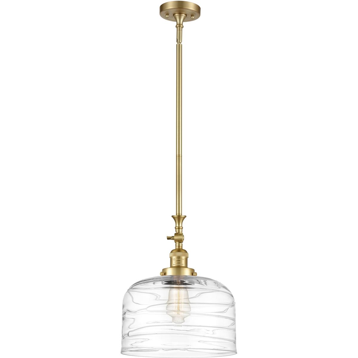 Innovations Lighting 206-SG-G713-L Franklin Restoration Bell Mini Pendant Satin Gold