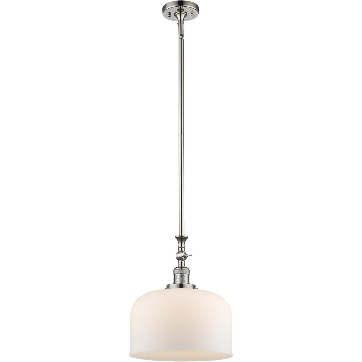 Innovations Lighting 206-PN-G71-L Franklin Restoration Bell Mini Pendant Polished Nickel