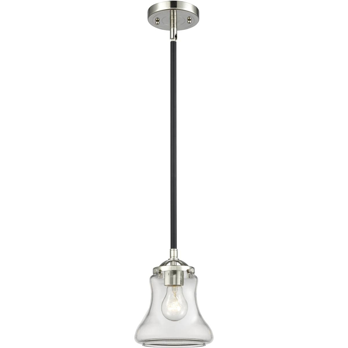 Innovations Lighting 284-1S-BPN-G192-LED Nouveau Bellmont Mini Pendant Black Polished Nickel