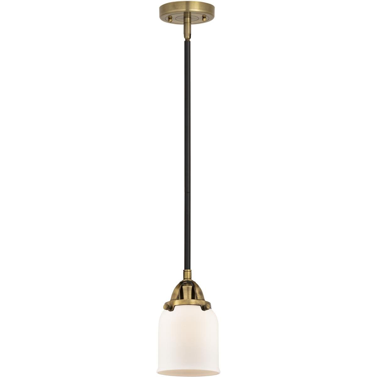 Innovations Lighting 288-1S-BAB-G51-LED Nouveau 2 Bell Mini Pendant Black Antique Brass