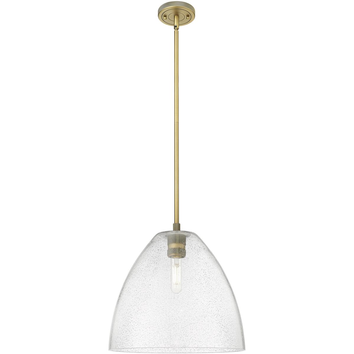 Innovations Lighting 434-1S-BB-GBD-124 Crown Point Pendant Brushed Brass