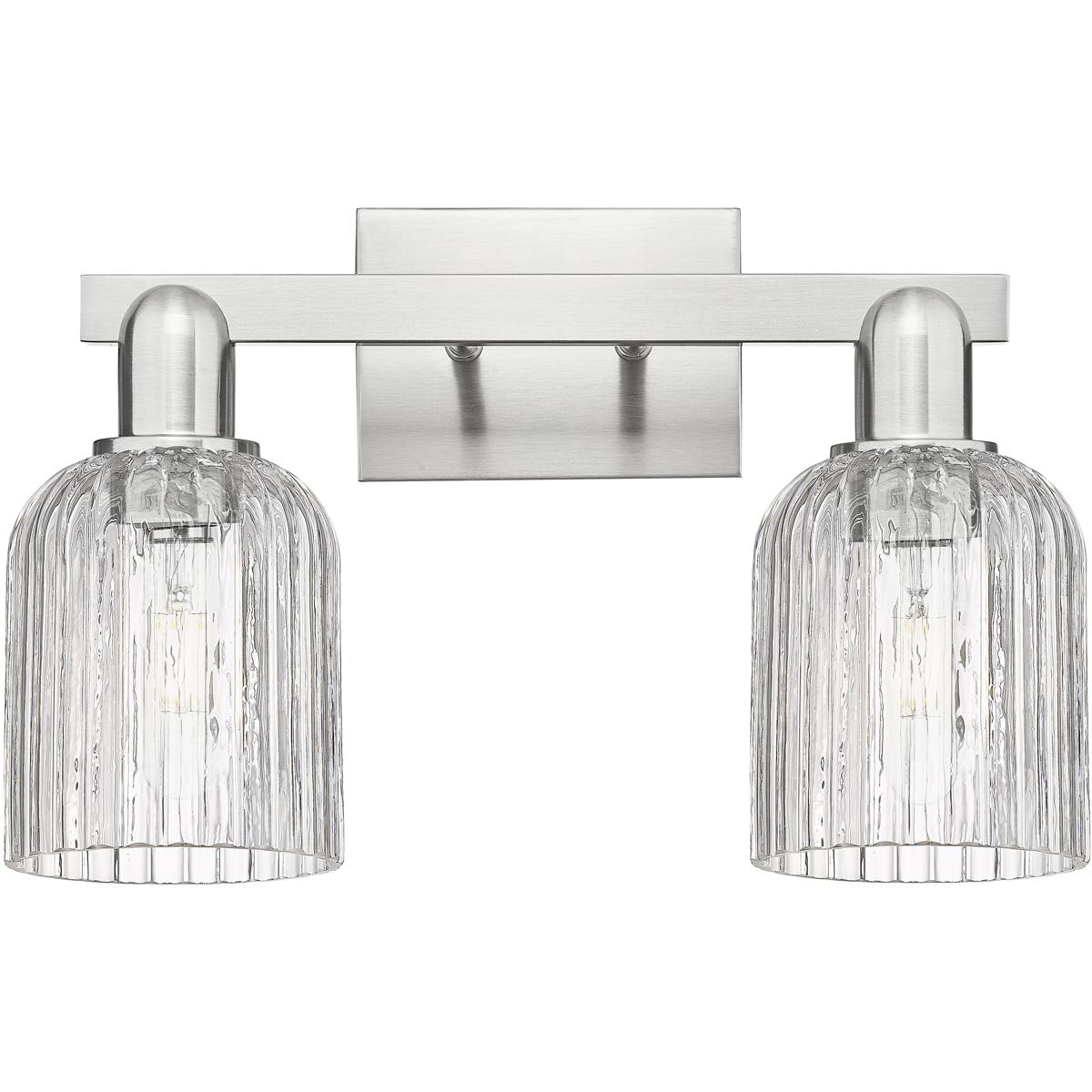 Innovations Lighting 716-2W-SN-G559-5CL Bridal Veil Bathroom Vanity Light Brushed Satin Nickel